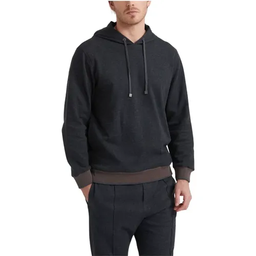 Sweatshirt aus Baumwollmischung mit Tricot-Besatz , Herren, Größe: XL - PESERICO - Modalova