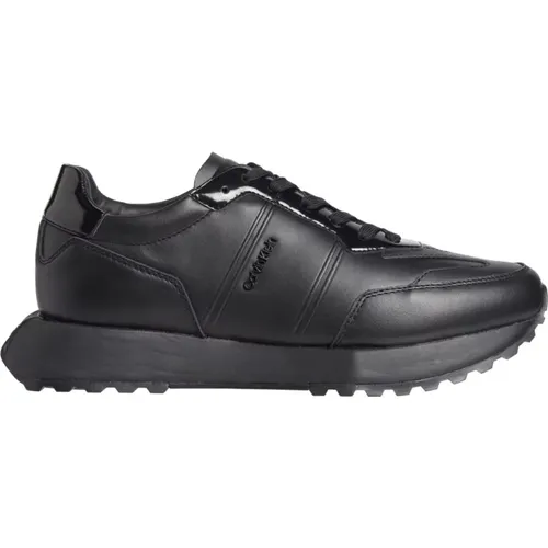 Schwarze Schnürsneaker für Männer , Herren, Größe: 44 EU - Calvin Klein - Modalova