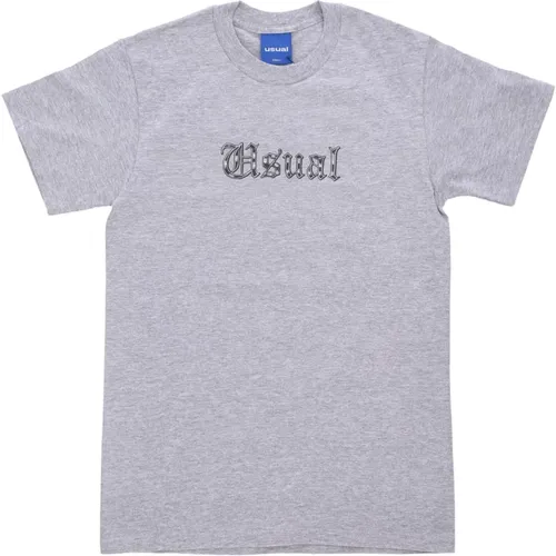 Heather Grey Barrio Tee Rundhalsausschnitt Kurzarm , Herren, Größe: M - Usual - Modalova