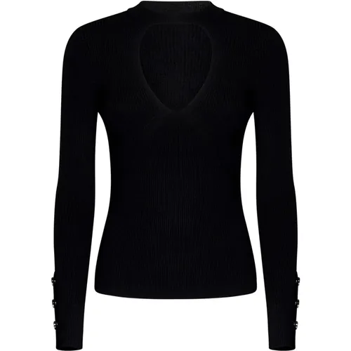 Schwarzer Cut-Out Sweatshirt Aw24 , Damen, Größe: XS - pinko - Modalova