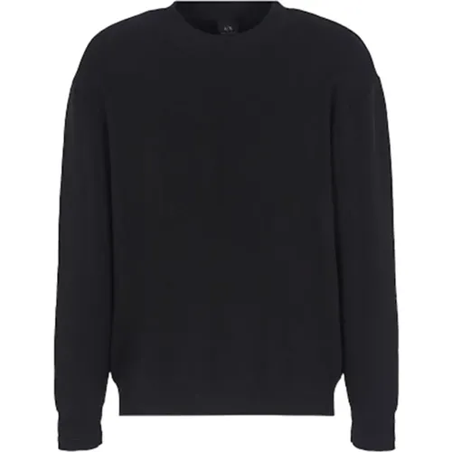 Schwarzer Casual Pullover , Herren, Größe: XS - Armani Exchange - Modalova