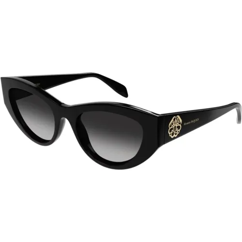 Blumenlogo Cat-Eye Sonnenbrille , Damen, Größe: 54 MM - alexander mcqueen - Modalova