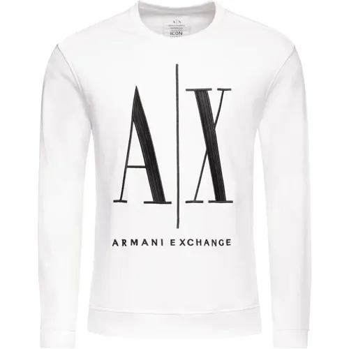 Stylish Cotton Sweatshirt , male, Sizes: XL, L - Armani Exchange - Modalova