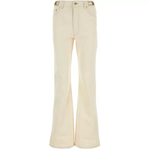 Ivory Denim Jeans - Stylish and Comfortable , female, Sizes: S - Paco Rabanne - Modalova