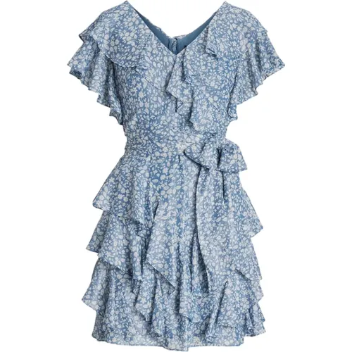 Floral Chiffon Dress , female, Sizes: 2XS, S - Ralph Lauren - Modalova