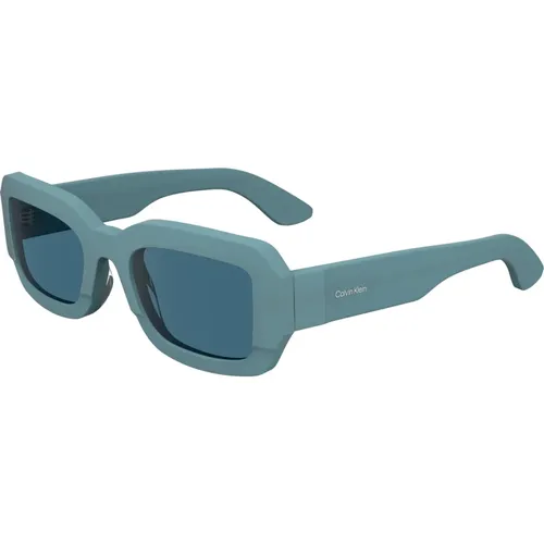 Stylische Sonnenbrille Ck24511S Blau , Damen, Größe: 52 MM - Calvin Klein - Modalova