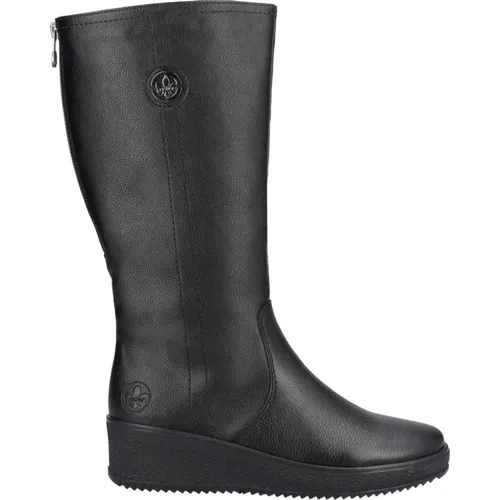 Schwarze Geschlossene Damen Stiefeletten , Damen, Größe: 41 EU - Rieker - Modalova