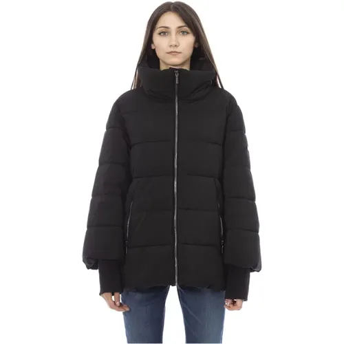 Kurze Steppjacke mit Kapuze,Kurze Steppjacke mit Verstellbarer Kapuze - Baldinini - Modalova