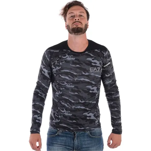 Sweatshirts , Herren, Größe: S - Emporio Armani EA7 - Modalova