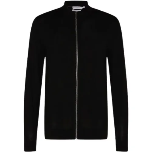 Best Wool Zipper Jacket , male, Sizes: XL, S - Calvin Klein - Modalova