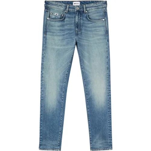 Slim Denim Jeans Blau Baumwolle , Herren, Größe: W30 - GAS - Modalova