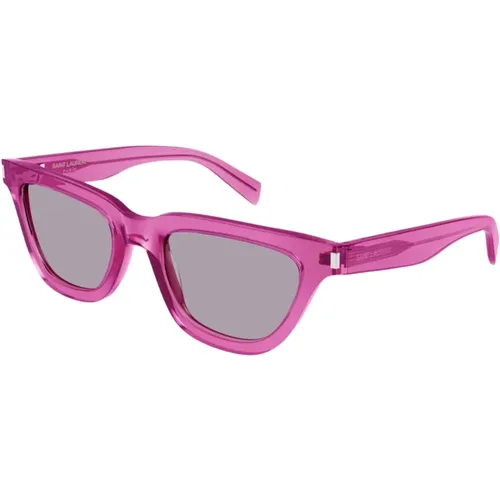Angular Sulpice cat-eye sunglasses , female, Sizes: 53 MM - Saint Laurent - Modalova