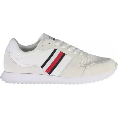 Polyester Sneaker in , male, Sizes: 6 UK, 9 UK, 10 UK, 8 UK, 7 UK, 11 UK - Tommy Hilfiger - Modalova