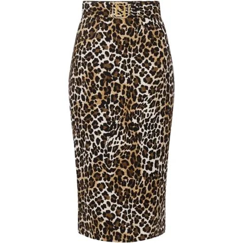 Pleated Skirt , female, Sizes: S - Elisabetta Franchi - Modalova