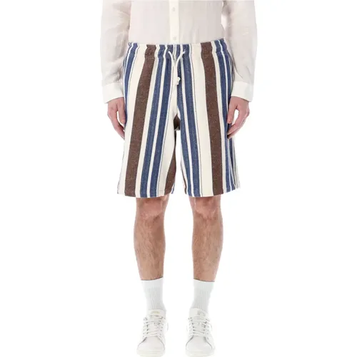 Marine Striped Shorts , male, Sizes: M - A.p.c. - Modalova