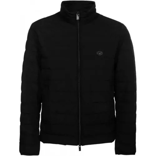 Gepolsterte Ultra Leichte Jacke - Schwarz , Herren, Größe: XL - Armani - Modalova