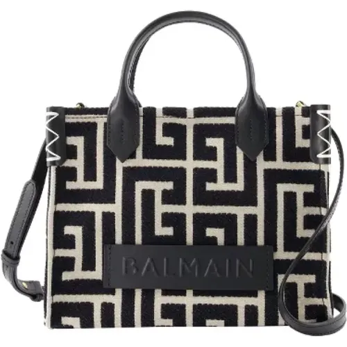 Cotton handbags , female, Sizes: ONE SIZE - Balmain - Modalova