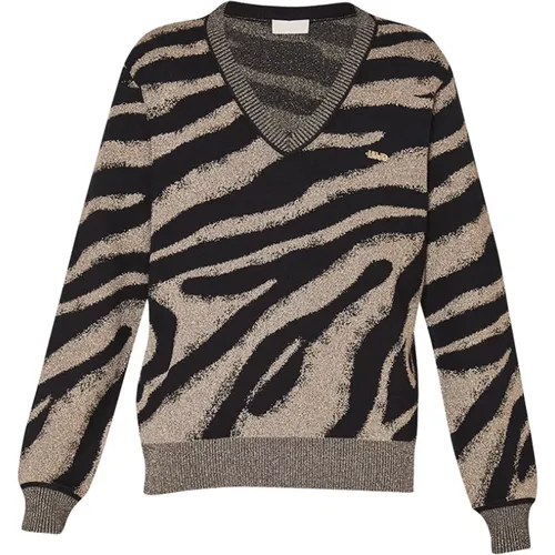 Trendiger Pullover Schwarz , Damen, Größe: M - Liu Jo - Modalova