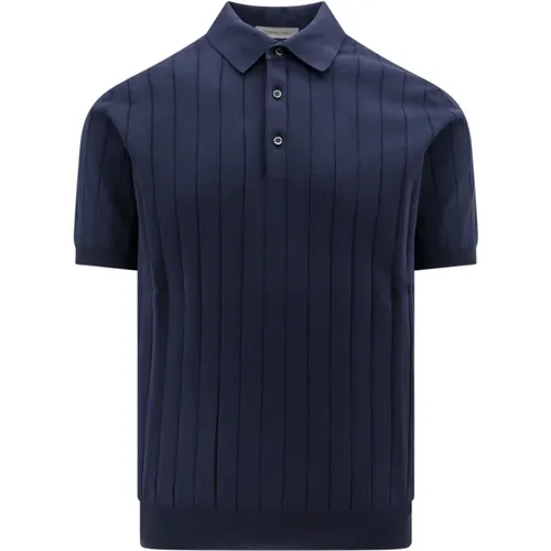 Blaue Ss24 T-Shirts Polos , Herren, Größe: 3XL - Corneliani - Modalova