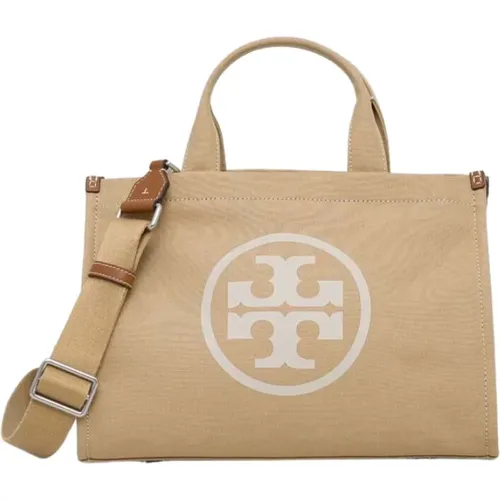 Canvas Tote Tasche mit Double T Motif - TORY BURCH - Modalova