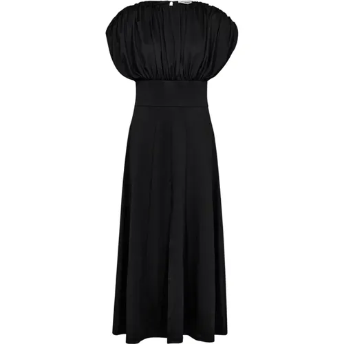 Elegantes Cattiacc Kleid mit Frontschlitz , Damen, Größe: XL - Co'Couture - Modalova