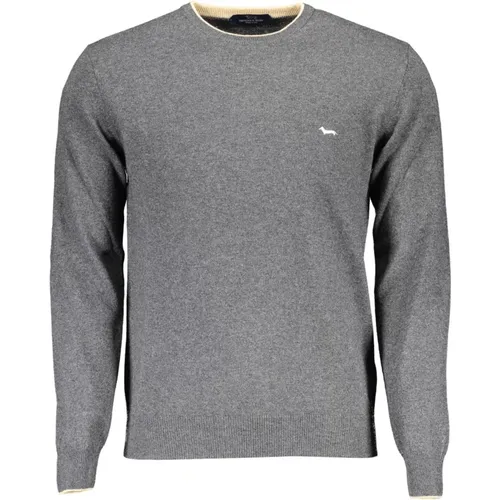 Mens Sweater Grey Long Sleeve , male, Sizes: 2XL, 3XL - Harmont & Blaine - Modalova