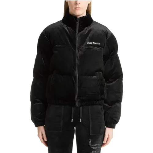 Stylish Down Jacket with Swarovski Details , female, Sizes: M, S, XS - Juicy Couture - Modalova