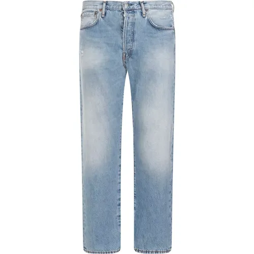 Light Distressed Cotton Jeans , male, Sizes: W34 L30 - Acne Studios - Modalova
