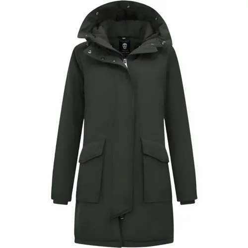 Long Winter Jacket with Hood , female, Sizes: L, M, XL, S, 2XL - Gentile Bellini - Modalova