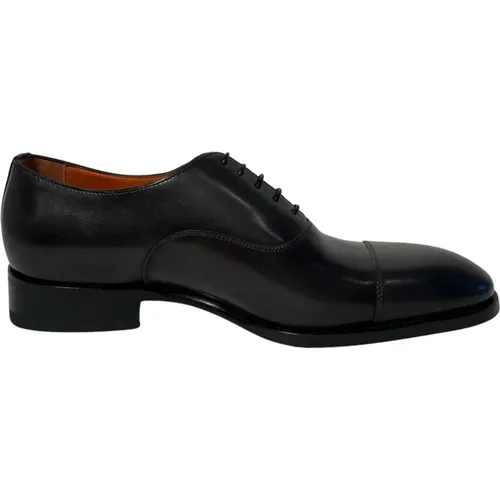 Handcrafted Leather Oxford Shoes , male, Sizes: 6 UK - Santoni - Modalova