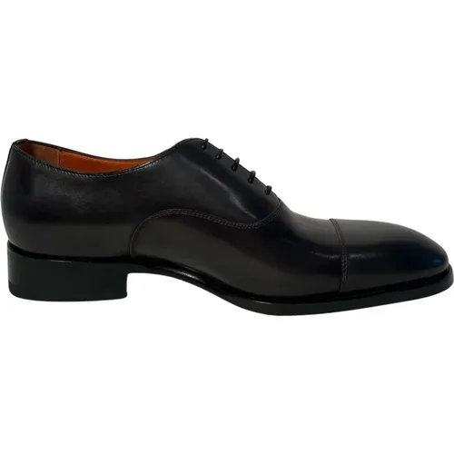 Handgefertigte Leder Oxford Schuhe , Herren, Größe: 43 EU - Santoni - Modalova