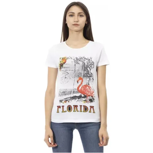 T-Shirts , Damen, Größe: XL - Trussardi - Modalova