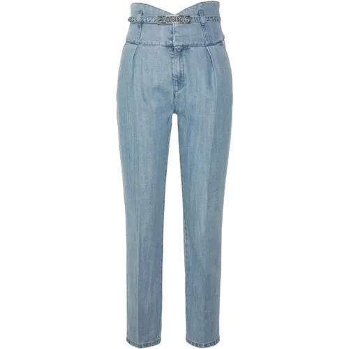 Schmale Passform Denim Jeans , Damen, Größe: W27 - pinko - Modalova