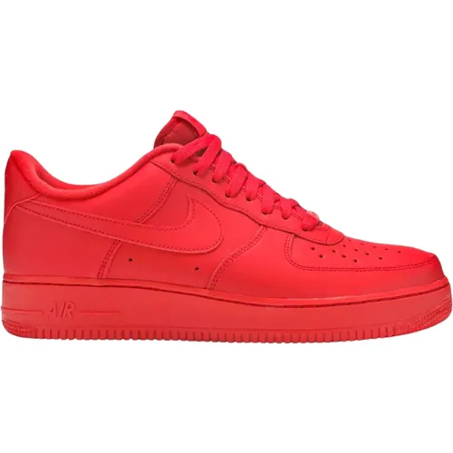 Limitierte Auflage Rote Air Force 1 , Herren, Größe: 40 1/2 EU - Nike - Modalova