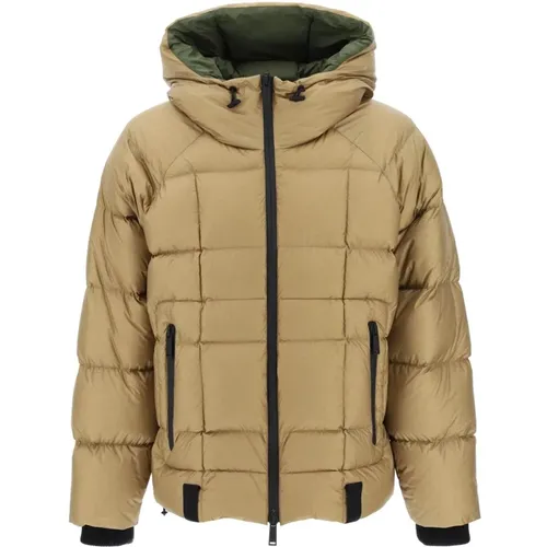 Logo Print Hooded Down Jacket , male, Sizes: M, S - Dsquared2 - Modalova