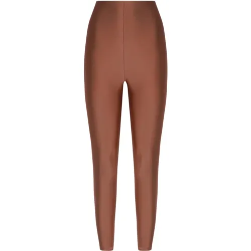 Intensives Rost Nylon Leggings Elastischer Bund , Damen, Größe: L - Andamane - Modalova