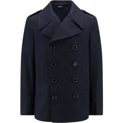 Double-Breasted Cotton Jacket , male, Sizes: L - Dolce & Gabbana - Modalova