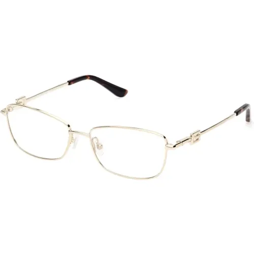 Elegant Rectangular Eyeglasses , female, Sizes: 53 MM - Guess - Modalova
