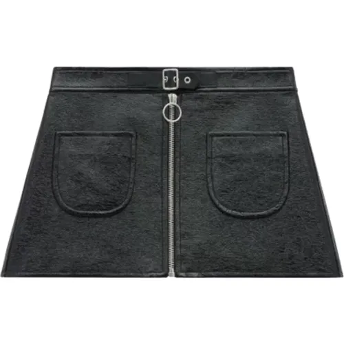 Leather Skirts,Vinyl Minirock mit Reißverschluss - Courrèges - Modalova