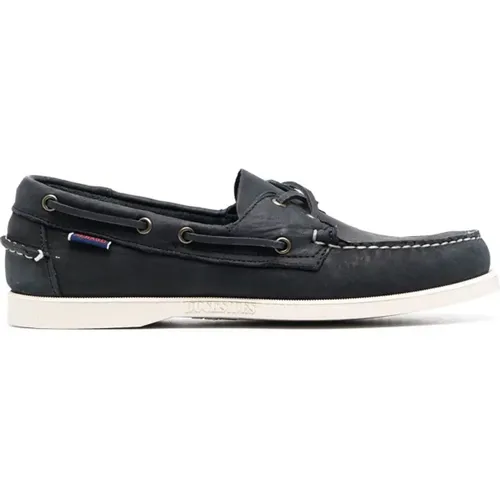 Navy Loafers Crazy Style , male, Sizes: 9 UK - Sebago - Modalova