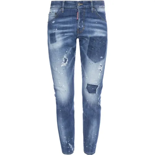 Slim-fit Denim Jeans , Herren, Größe: 2XL - Dsquared2 - Modalova