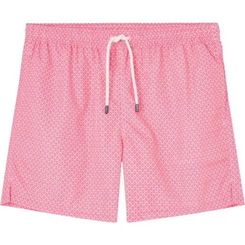 Pink Printed Swimsuit , male, Sizes: L, M - Fedeli - Modalova