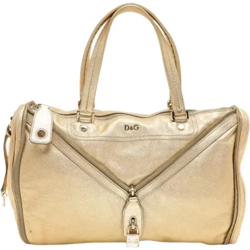 Pre-owned Leather handbags , female, Sizes: ONE SIZE - Dolce & Gabbana Pre-owned - Modalova