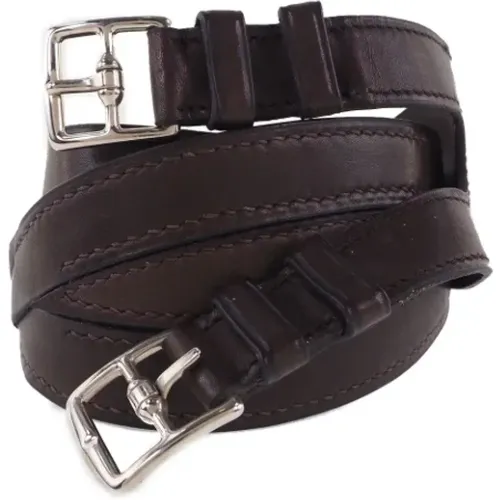 Pre-owned Leather belts , female, Sizes: ONE SIZE - Hermès Vintage - Modalova