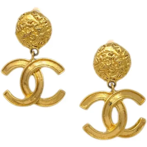 Pre-owned Metal earrings , female, Sizes: ONE SIZE - Chanel Vintage - Modalova