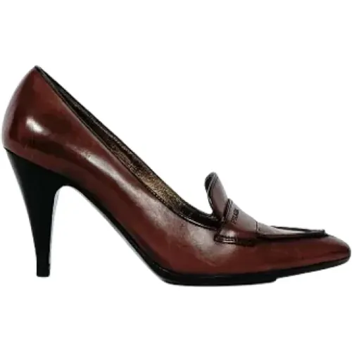 Pre-owned Leather heels , female, Sizes: 3 UK - Prada Vintage - Modalova