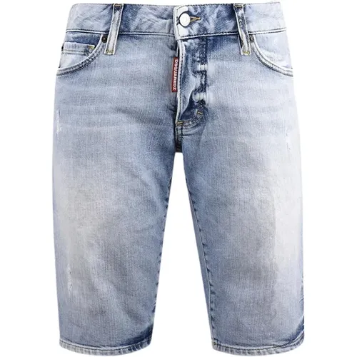 Blaue Bermuda-Shorts für Frauen , Herren, Größe: 3XS - Dsquared2 - Modalova