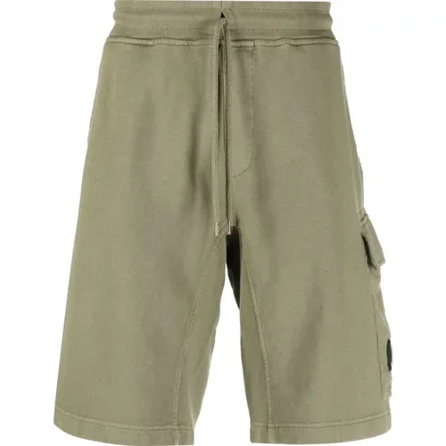 Olive Cargo Bermuda Shorts , male, Sizes: L, XL - C.P. Company - Modalova