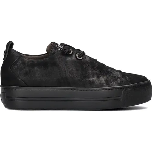 Schwarze Wildleder High Top Sneakers - Paul Green - Modalova