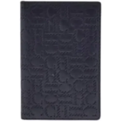 Personalized Leather Wallet for Men , unisex, Sizes: ONE SIZE - Carolina Herrera - Modalova
